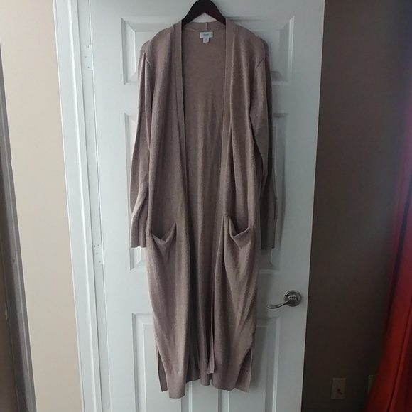 Old Navy Sweaters - Old Navy long duster w/pockets, size XL Tall